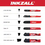 Milwaukee 48-22-3712, INKZALL White Paint Marker (carded)