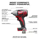 Milwaukee 2658-20, M18 3/8" Impact Wrench w/Friction Ring (Tool Only)