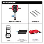 Milwaukee MXF368-1XC, MX FUEL Demolition Breaker Kit