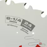 Milwaukee 48-40-0820, 8-1/4" 24T Framing Circular Saw Blade