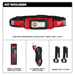 Milwaukee 2116-21, USB Rechargeable BEACON Hard Hat Light