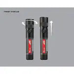 Milwaukee 2161-21, USB Rechargeable 1100L Twist Focus Flashlight