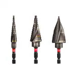 Milwaukee 48-89-9257, SHOCKWAVE Impact Duty Step Drill Bit Electrician Set (#1, #4, #9)