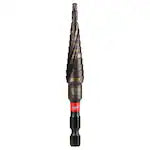 Milwaukee 48-89-9257, SHOCKWAVE Impact Duty Step Drill Bit Electrician Set (#1, #4, #9)