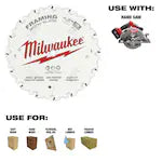 Milwaukee 48-40-0522, 5-3/8" 16T Framing Circular Saw Blade