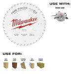 Milwaukee 48-40-1040, 10-1/4" 40T Fine Finish Circular Saw Blade
