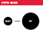 Milwaukee 48-53-2672, 1/4 in. x 50 ft. Inner Core Bulb Head Cable w/ Rust Guard Plating
