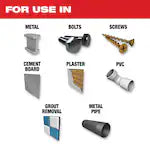 Milwaukee 49-25-1502, OPEN-LOK 1-3/8" TITANIUM ENHANCED CARBIDE TEETH METAL BLADE 2PK