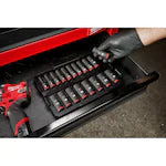 Milwaukee 49-66-6816, SHOCKWAVE Impact Duty™ Socket 3/8” Dr 19PC MM TRAY Set