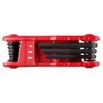 Milwaukee 48-22-2181, 9 Key Folding Hex Key Set - SAE