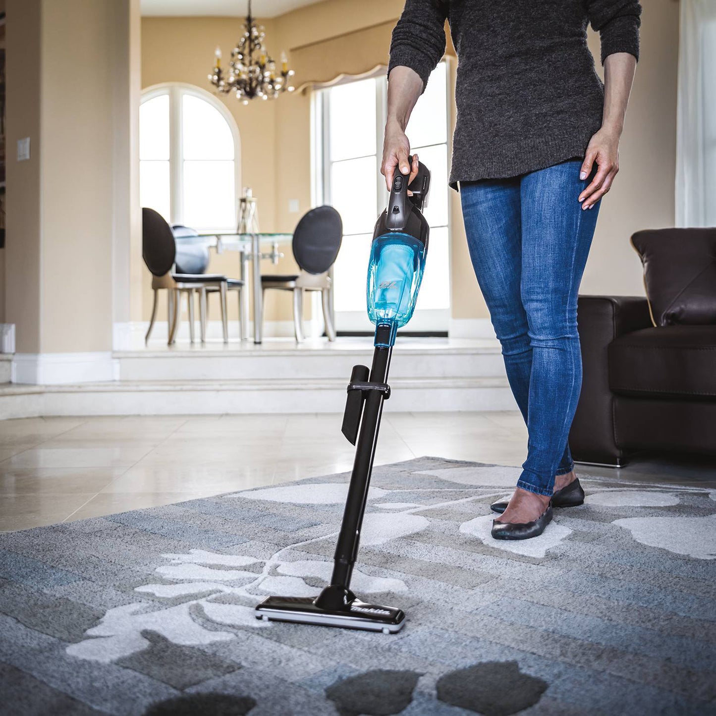Makita DCL280FZB, 18V LXT Brushless Vacuum Cleaner, Black/Teal (Tool Only)