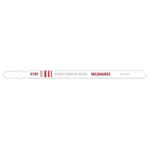 Milwaukee 48-42-5192, 5-1/4" 14 TPI Bi-Metal Jig Saw Blade (5/pkg)