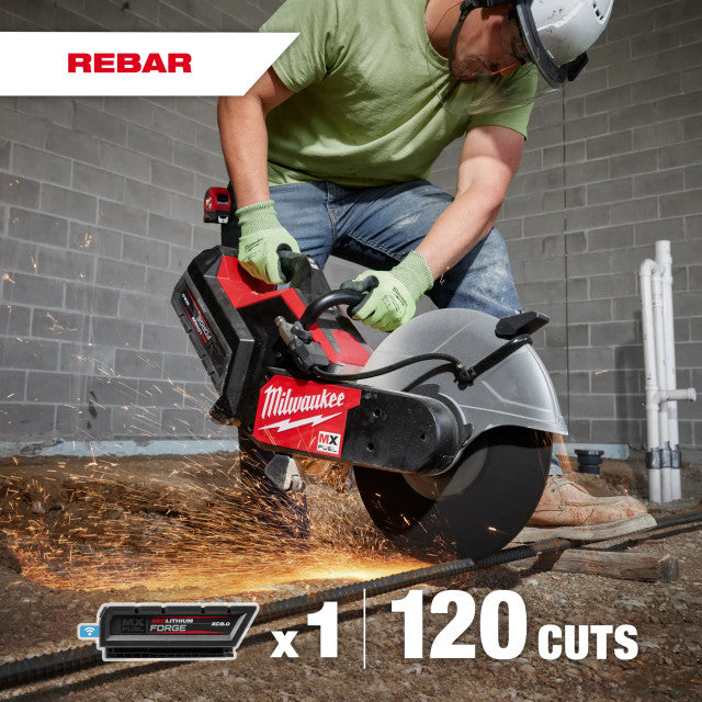 Milwaukee MXF315-2XC, MX FUEL 14" Cut-Off Saw w/ RAPIDSTOP Brake 2x 8.0Ah Kit