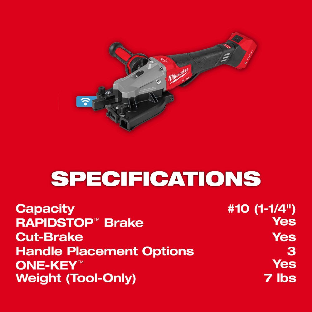 Milwaukee 3675-20, M18 FUEL #10 (1-1/4") REBAR CUTTER