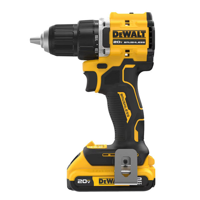 DEWALT DCK225D2, 20V MAX ATOMIC Brushless Compact 1/2in Drill Driver and Impact Driver 2-Tool Combo Kit
