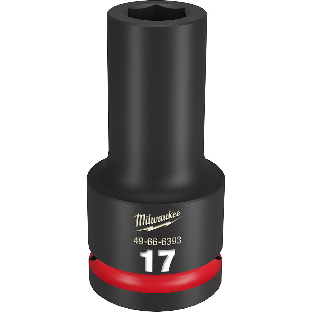 Milwaukee 49-66-6393, 3/4" Drive 17MM Deep SHOCKWAVE Impact Duty 6 Point Socket