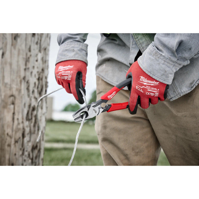 Milwaukee MT500T, 9" Lineman's Dipped Grip Pliers w/ Thread Cleaner (USA)