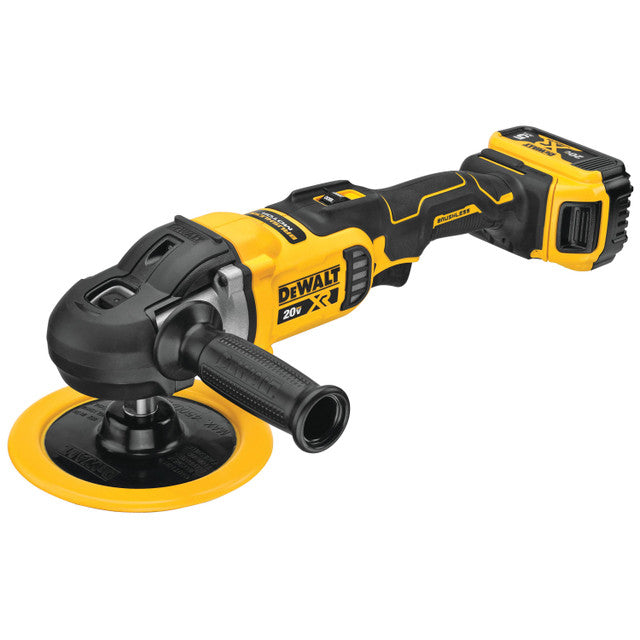 DEWALT DCM849P2, 20V MAX 7 in Cordless Variable Speed Rotary Polisher Kit