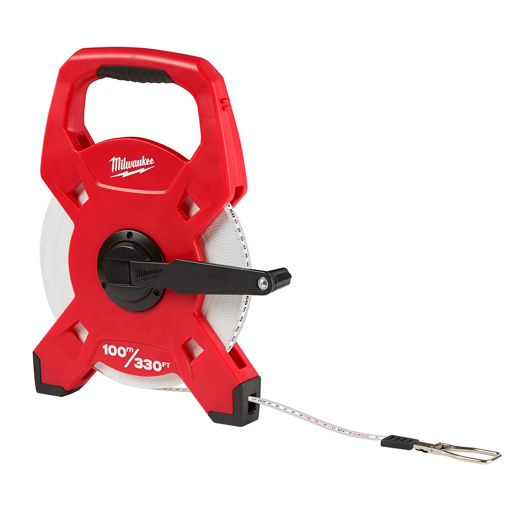 Milwaukee 48-22-5310, 300ft/100m Fiberglass Open Reel Long Tape