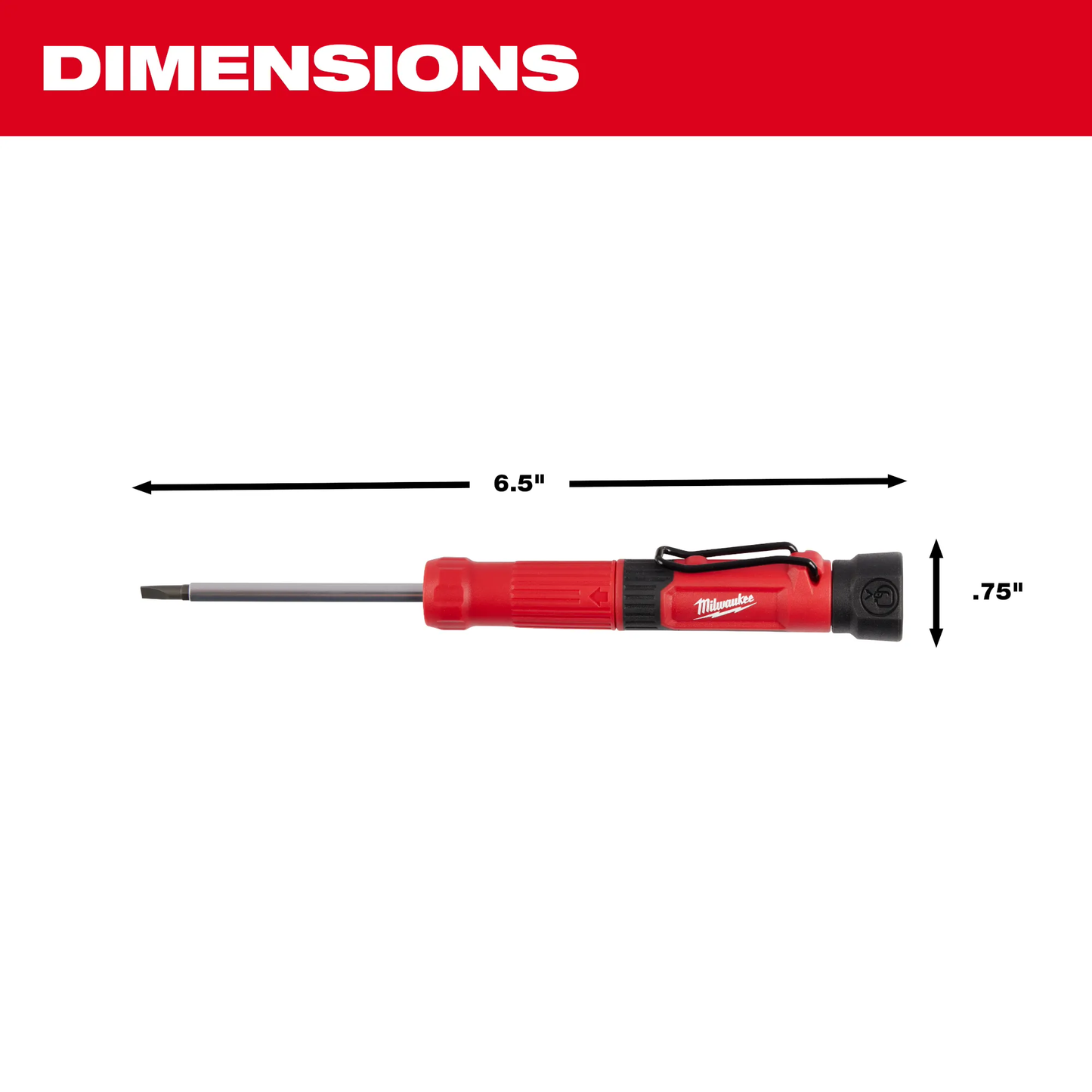 Milwaukee 48-22-2932, 4-in-1 Pocket Precision Multi-Bit Screwdriver