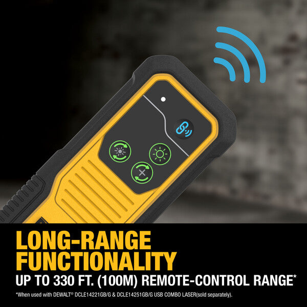 DEWALT DCLEAUSBRC2, Remote for USB Cross Line Lasers DCLE14221GB or DCLE14251GB