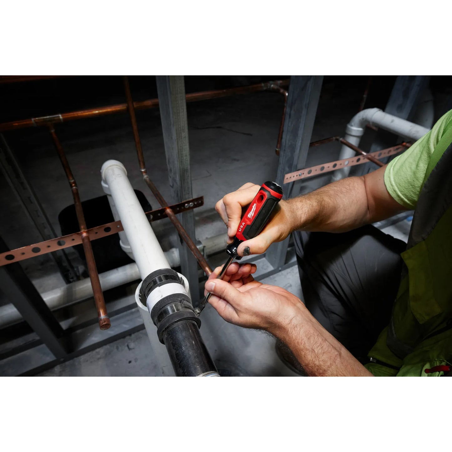 Milwaukee MT209, 3/8" Slotted 8" Cushion Grip Screwdriver (USA)