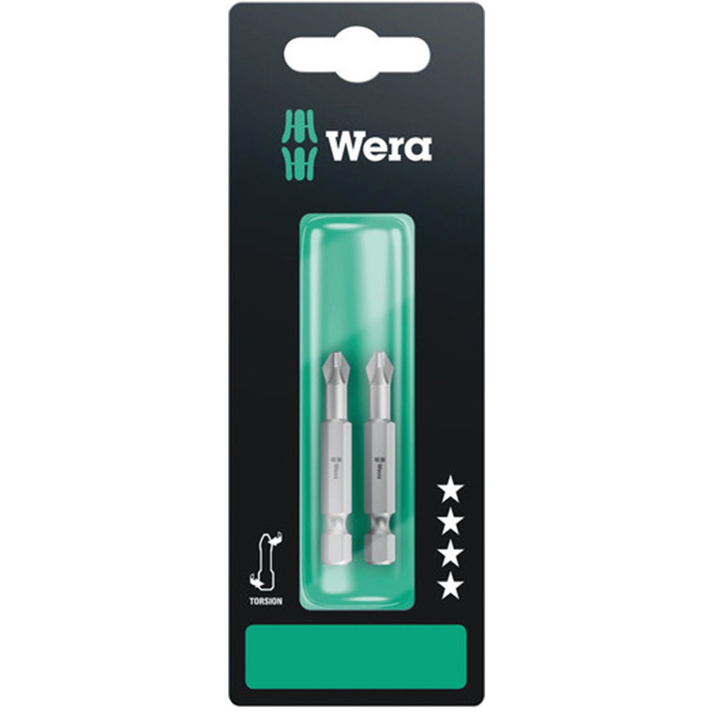 Wera 05134381001, 851/4 TZ SB BITS, PH 2 X 50 MM, 2 PIECES