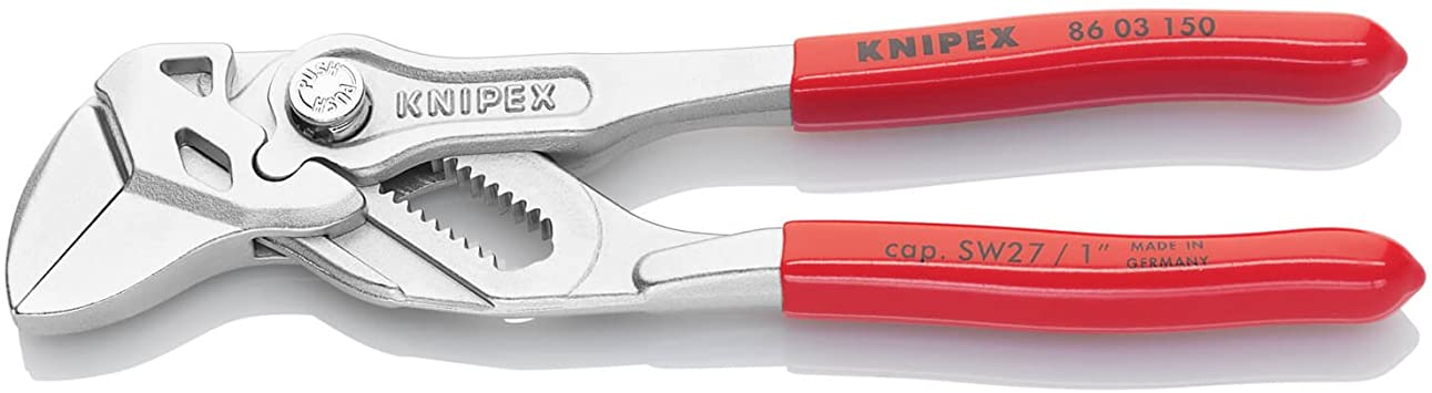 Knipex 86 03 150 SBA, Pliers Wrench Chrome 6"