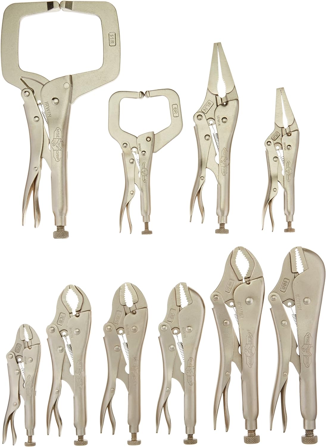 IRWIN 1078KB, VISE-GRIP Locking Pliers Set, Original, 10-Piece