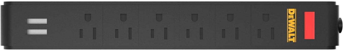 DEWALT DWST82693, Magnetic Power Strip with 6 Power Outlets