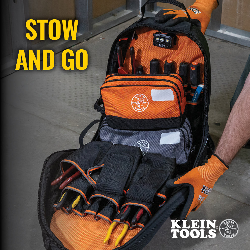 Klein Tools 55579, Double Zipper Tool Bag, 2-Pack