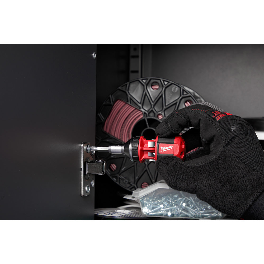 Milwaukee 48-22-2330, 8-in-1 Compact Ratcheting Multi-bit Driver