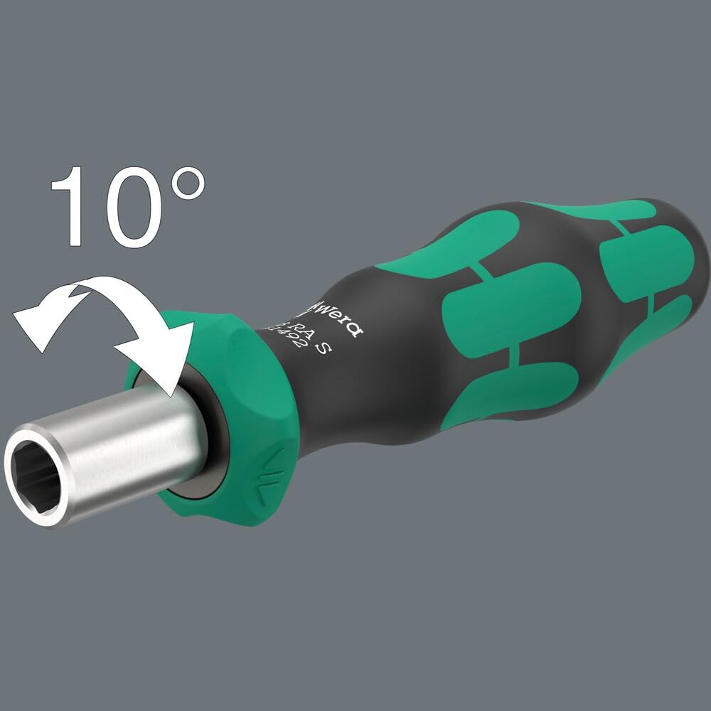 Wera 05051492001, 838 RA S Bitholding screwdriver with ratchet functionality, 1/4", 1/4" x 102 mm
