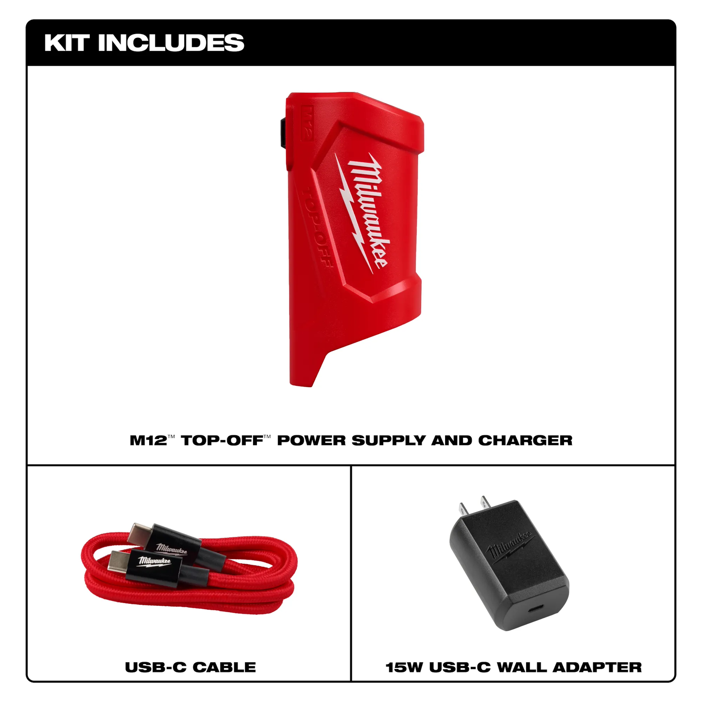 Milwaukee 48-59-1211, M12 TOP-OFF Power Supply and Charger