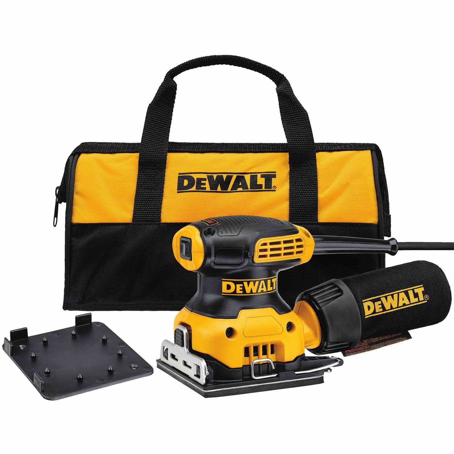 DEWALT DWE6411K, 1/4 Sheet Palm Grip Sander Kit