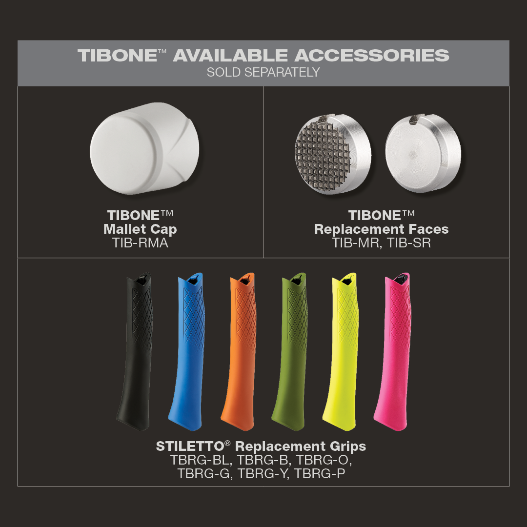 Stiletto TIB14RMC, STILETTO® TIBONE™ 14oz Milled Titanium Framing Hammer