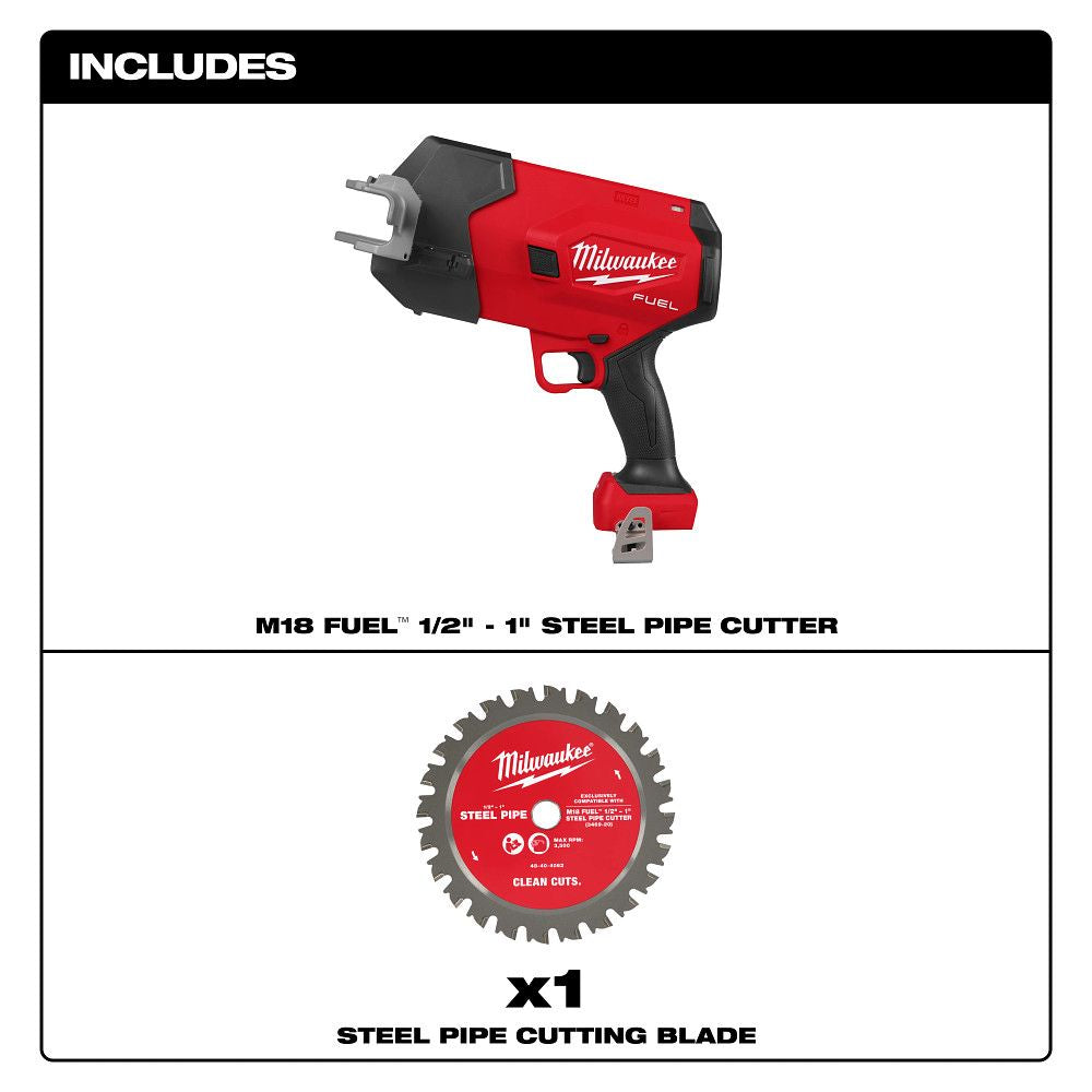Milwaukee 3469-20, M18 FUEL 1⁄2”-1” Steel Pipe Cutter