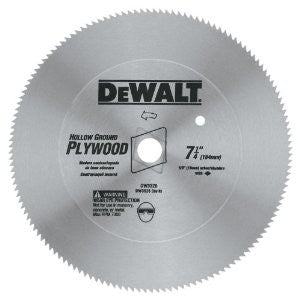DEWALT DW3526, 7-1/4'' 140T HG Plywood Blade (Bulk)