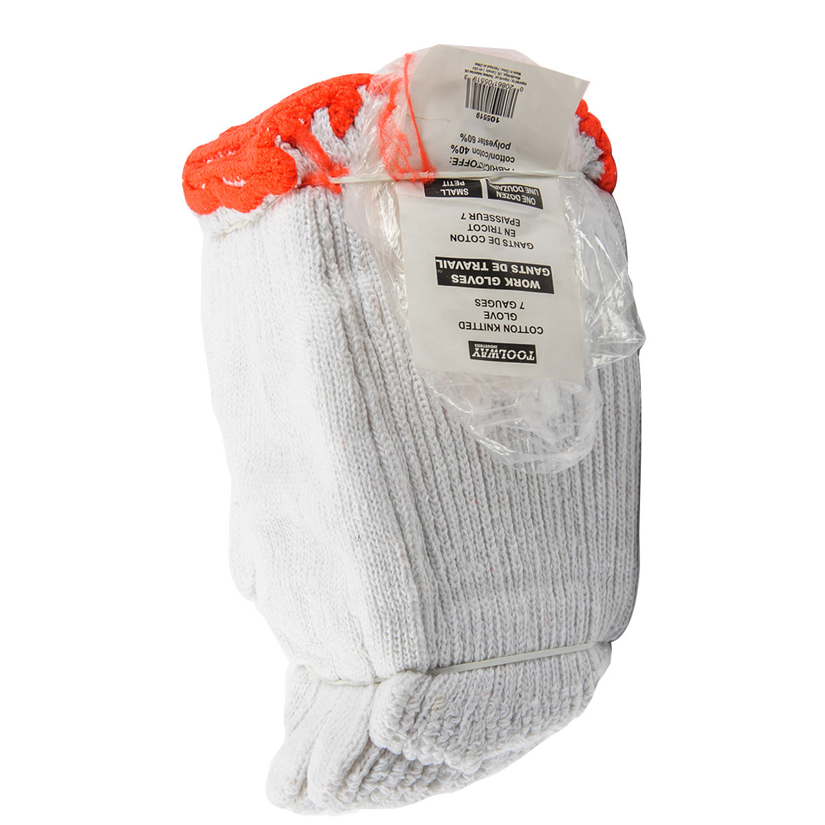 Toolway 105519, Knitted Poly/Cotton Gloves (small, sold/dz)