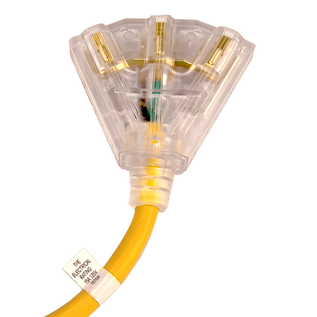 Toolway 140022, Extension Cord In-line GFCI 12/3 w/Manual Reset 3-Tap 2ft