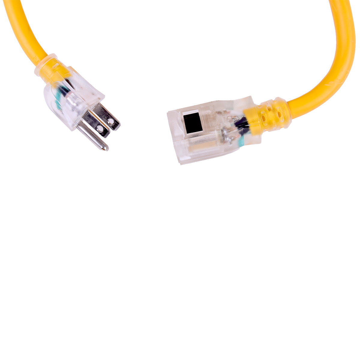 Toolway 140053, Extension Cord Outdoor SJTW 14/3 Single Tap Yellow 30ft