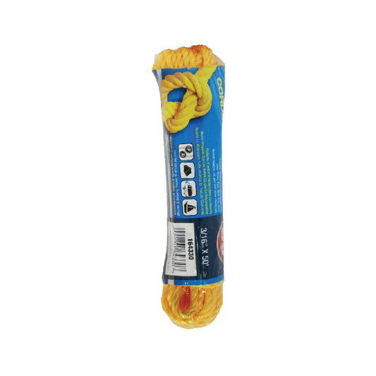 Toolway 164333, Poly Twist Rope Yellow ¼in x 100ft