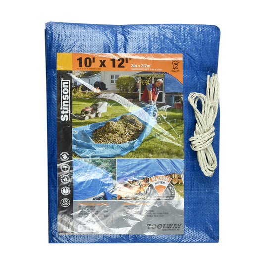 Toolway 181012, Blue Tarp 10' X 12'