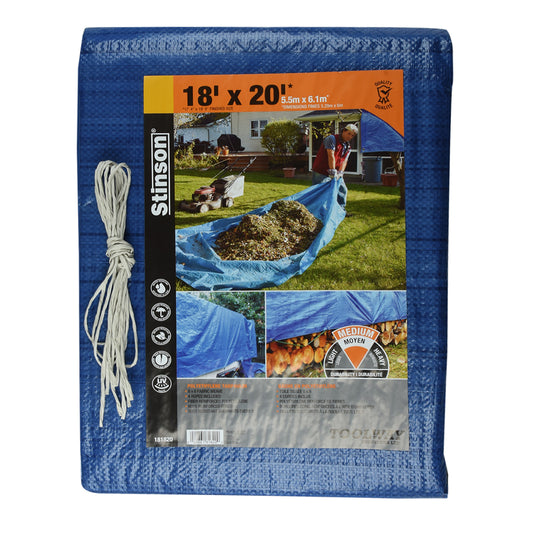 Toolway 181820, Blue Tarp 18' X 20'