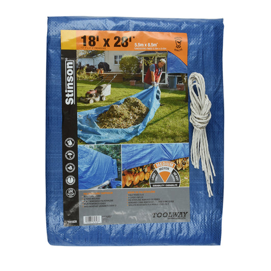 Toolway 181828, Blue Tarp 18' X 28'
