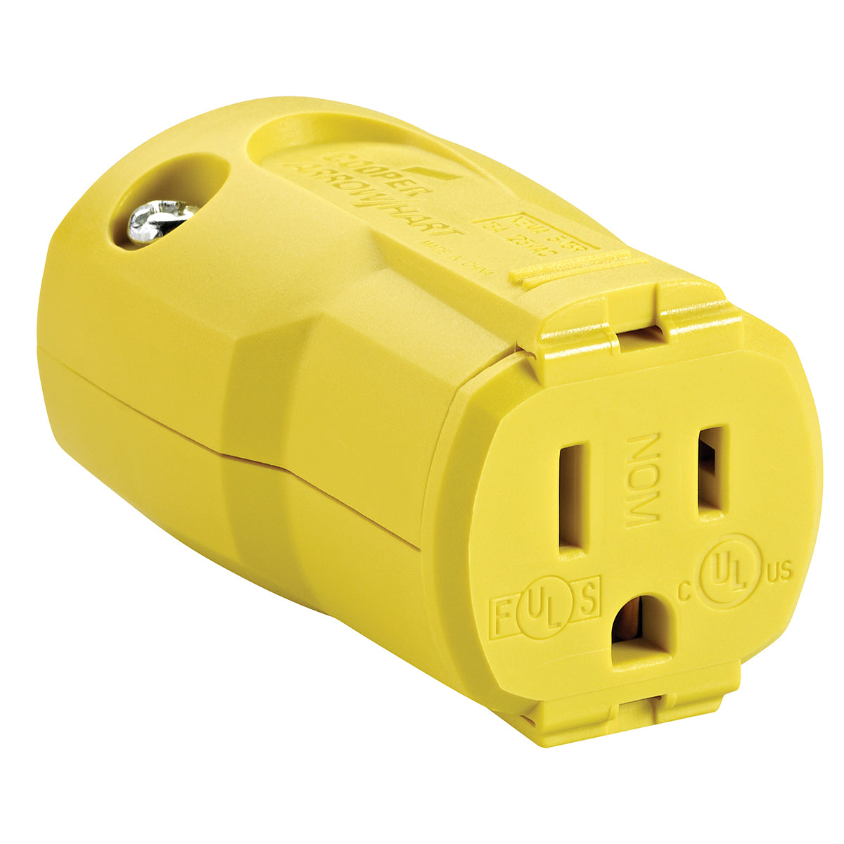Toolway 83072285, Electrical QuickGrip Female Connector 15A-125V 3-Wire Yellow