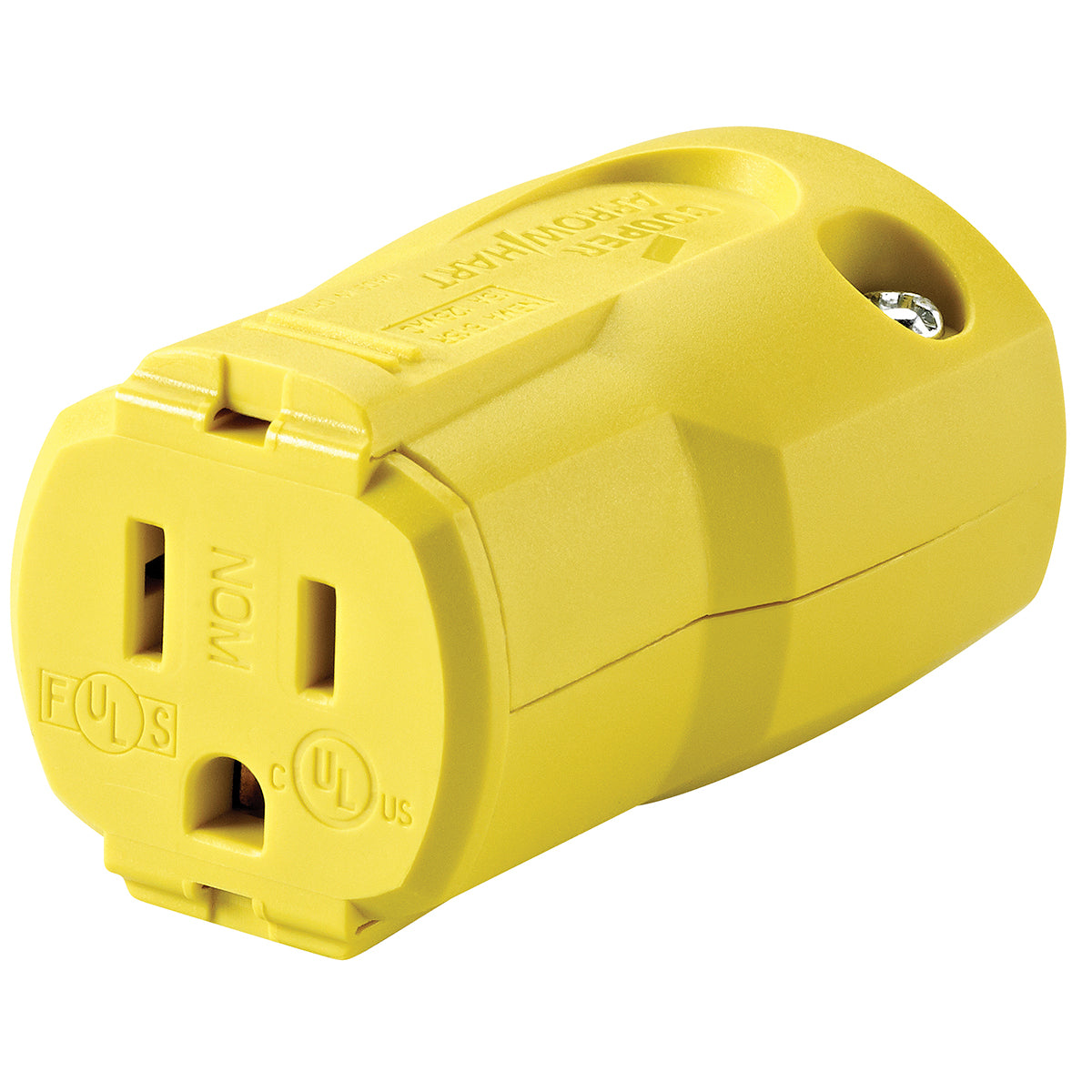 Toolway 83072285, Electrical QuickGrip Female Connector 15A-125V 3-Wire Yellow