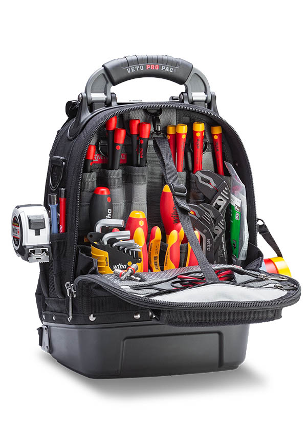 Veto Pro Pac VPP10093 - TECH PAC MC BLACKOUT Medium Compact Tool Backpack