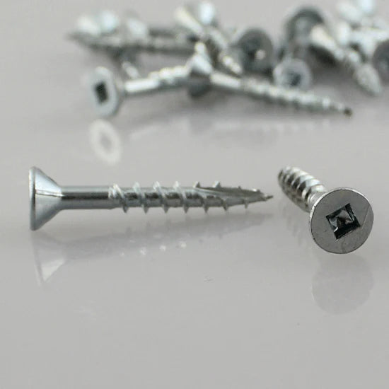 Eurofit 080212FH, #8 X2-1/2'' Flat Head Screw #2 Square, Type 17 (500/Box)