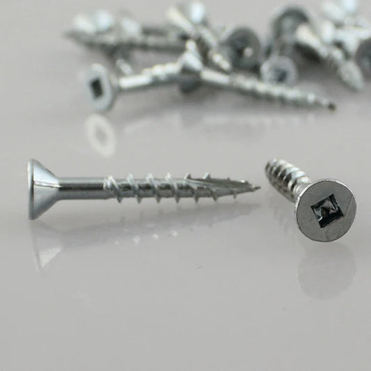 Eurofit 080212FH, #8 X2-1/2'' Flat Head Screw #2 Square, Type 17 (500/Box)